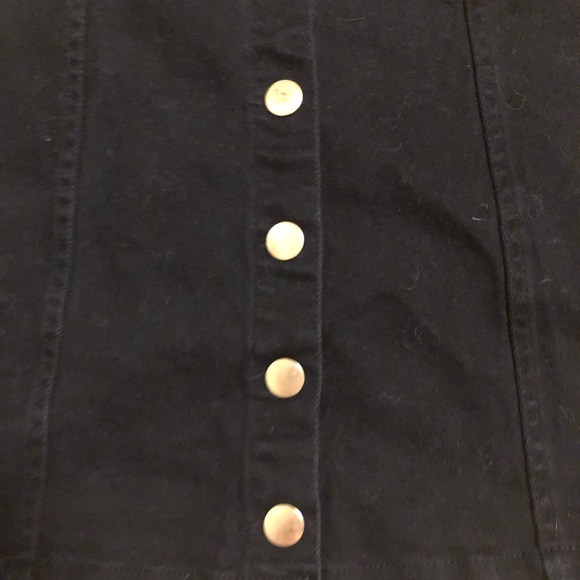 “Jack by BB Dakota” black denim mini skirt size 6 - Picture 5 of 7